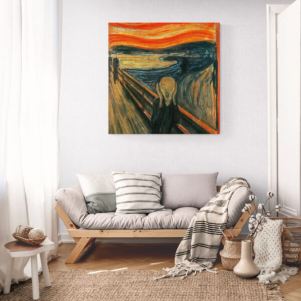 Canvas Wall Art - 1000 x 1000 - The Scream | Steglio