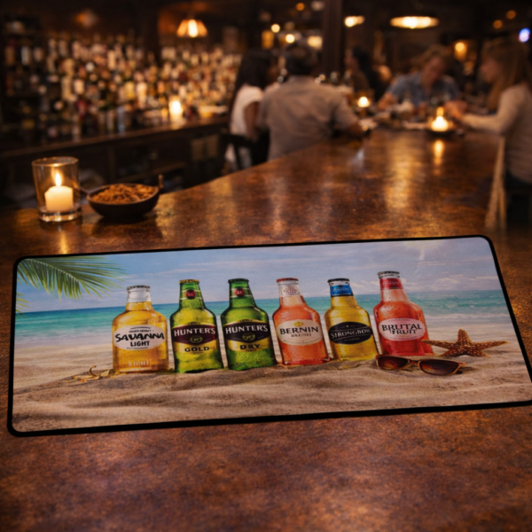Refreshing Ciders Bar Mat – 80cm x 30cm - Steglio