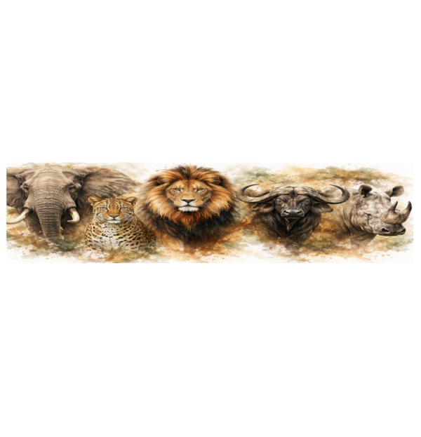Table Runner - Big Five - 180cm x 300cm - Steglio