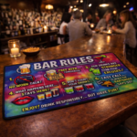Bar Rules Bar Mat – 80cm x 30cm - Steglio