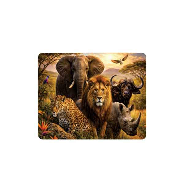 The Big Five Placemats - Set of 6 - 40cm x 30cm - Steglio