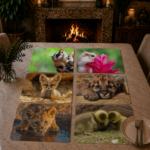 Baby Animals Placemats - Set of 6 - 40cm x 30cm - Steglio